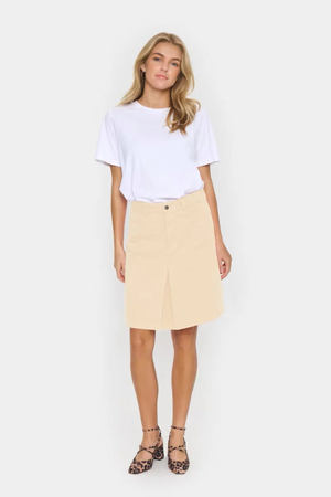 JEAN SKIRT CREME
