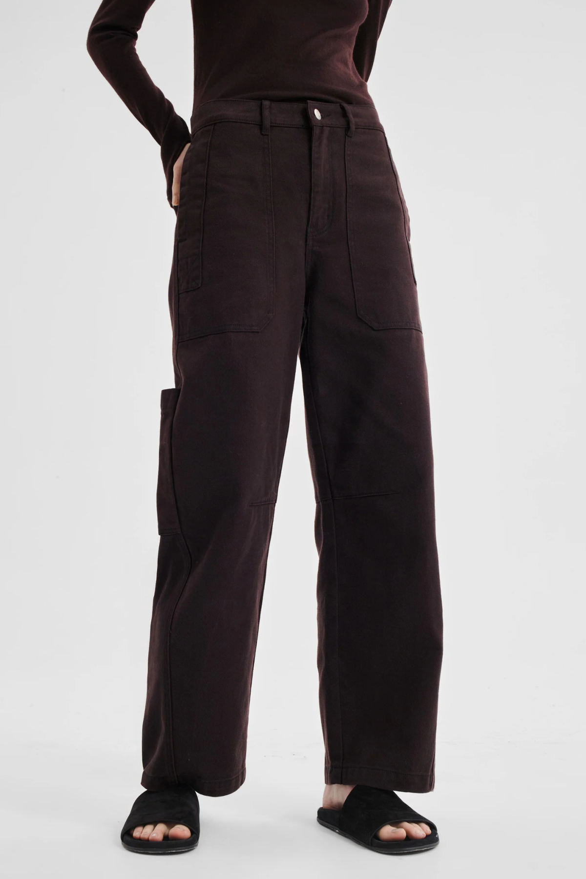 JENSEN DENIM CARGO JEAN ESPRESSO