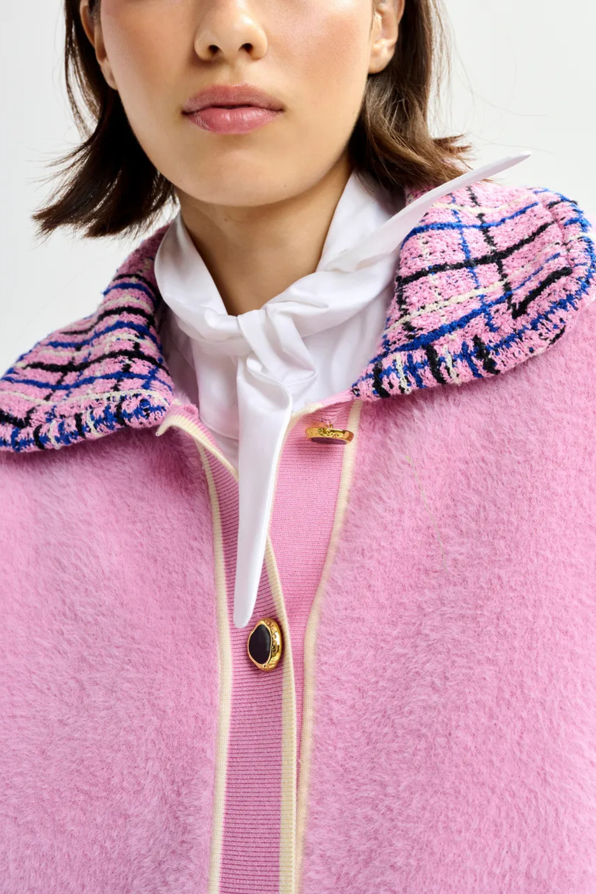JOILU CARDIGAN PINK MULTI