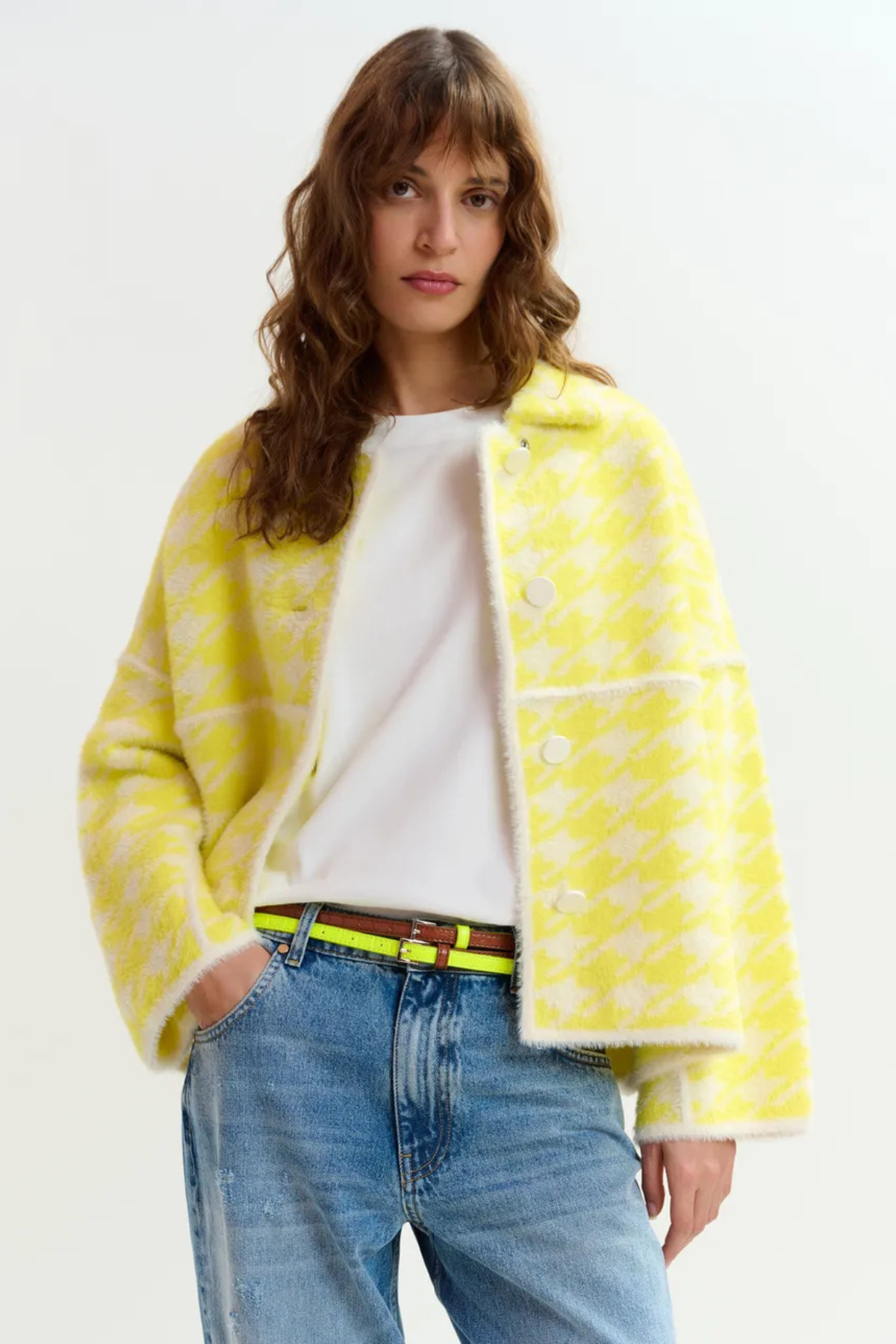 JOKING CARDIGAN LEMON