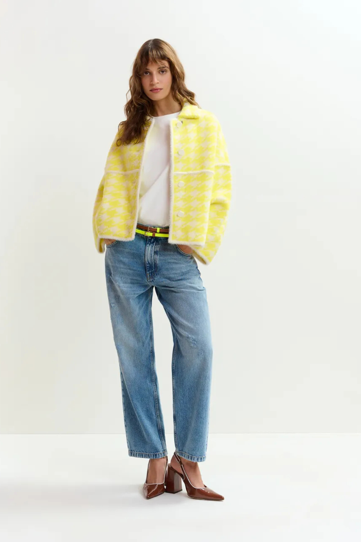 JOKING CARDIGAN LEMON