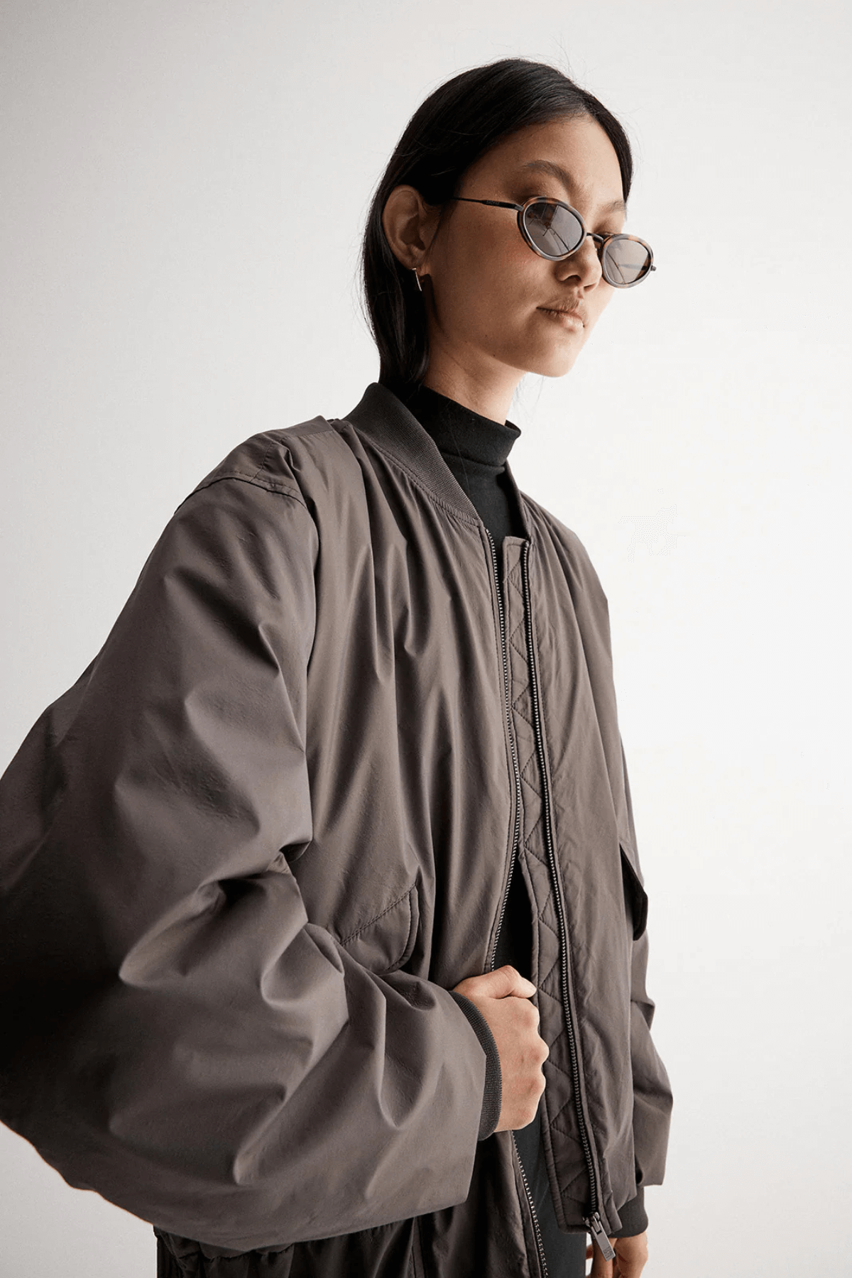 JOSIE BOMBER JACKET DARK PEWTER
