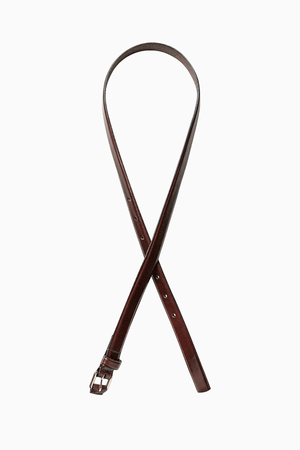 JUDE LEATHER BELT BOURBON
