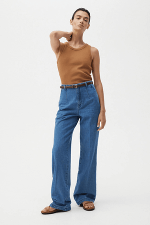 JUDE LEATHER BELT BOURBON