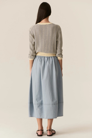 JULES CARDIGAN BLUE/IVORY