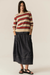 JULES STRIPE KNIT PEBBLE/RED