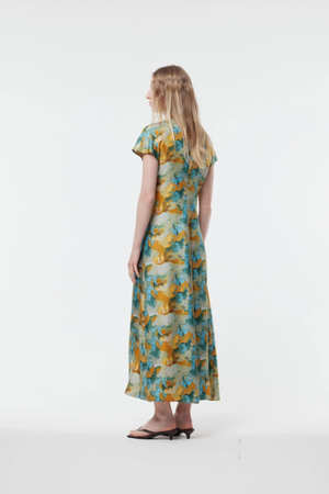 JULIO SILK DRESS LANDSCAPE PRINT