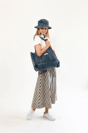 JUNIPER SHOPPER BAG WASHED DENIM