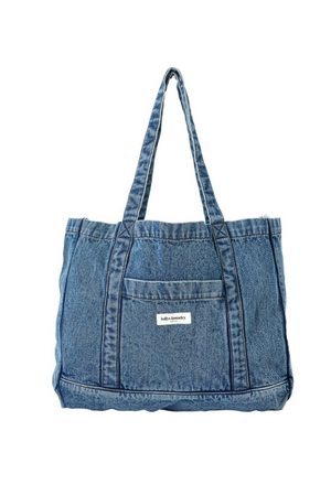 JUNIPER SHOPPER BAG WASHED DENIM