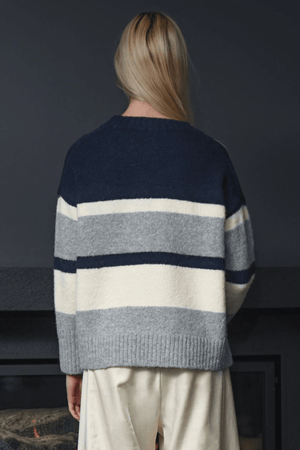 JUST MY STRIPE JUMPER NAVY MULTI
