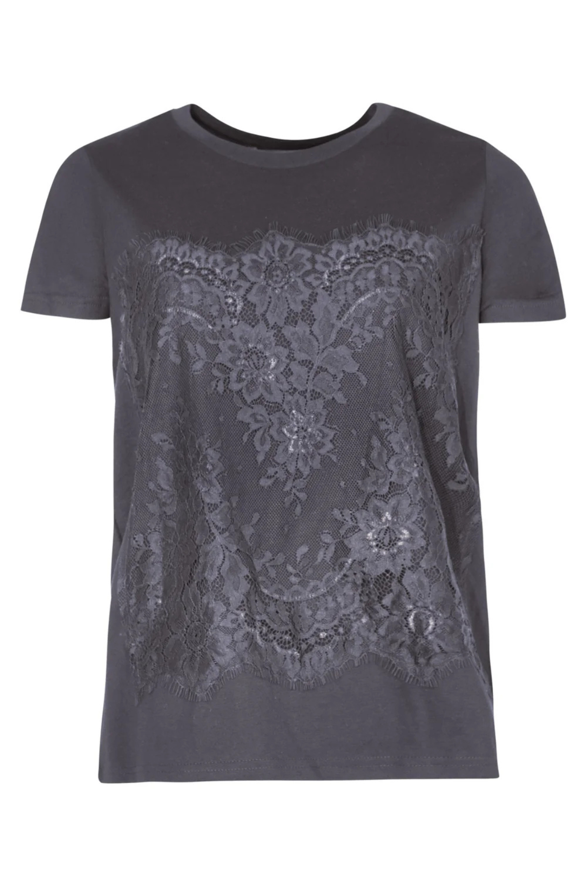 JUST TO SAVE LACE T-SHIRT BLACK