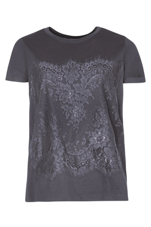 JUST TO SAVE LACE T-SHIRT BLACK