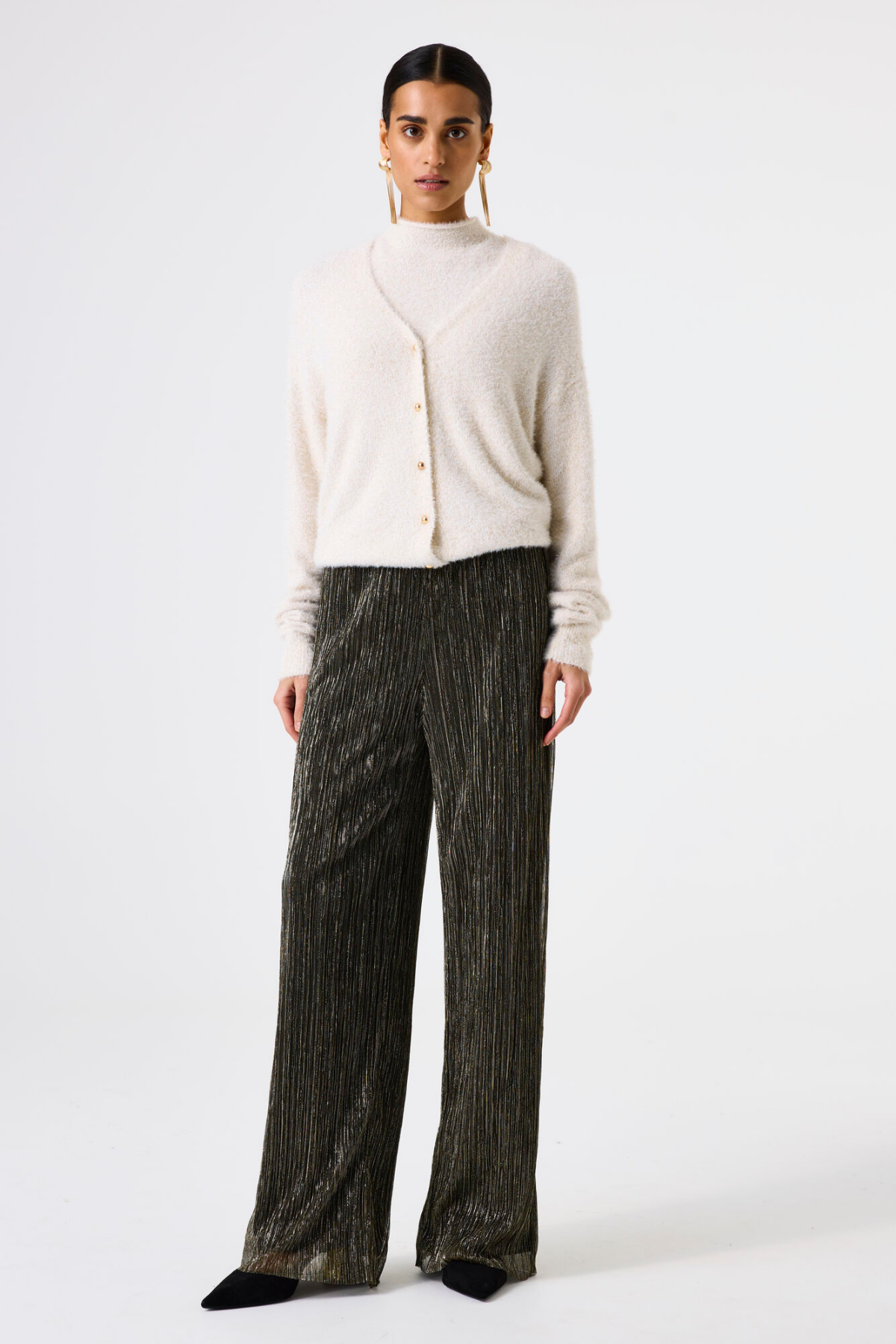 K50050 LADIES CARDIGAN GOLDEN SAND