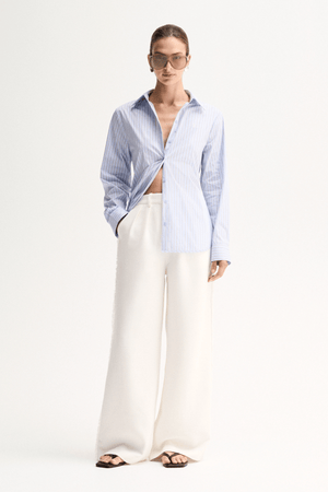 KALLIE STRIPE SHIRT BLUE