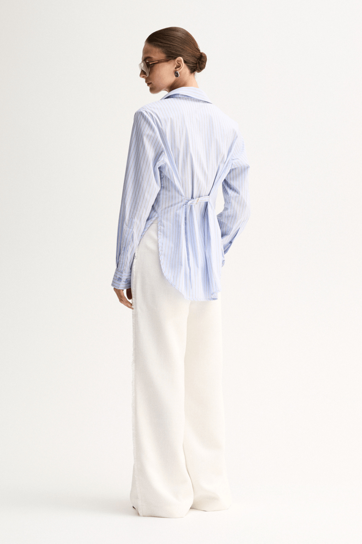 KALLIE STRIPE SHIRT BLUE