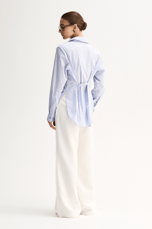 KALLIE STRIPE SHIRT BLUE
