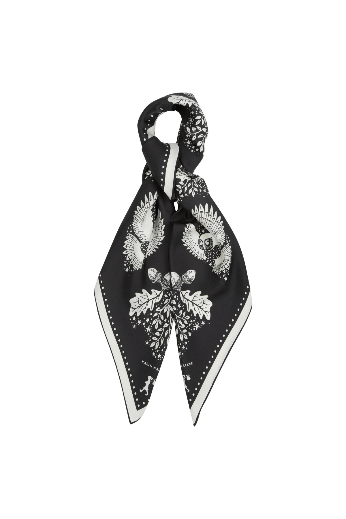 NIGHT OWL CLASSIC SCARF BLACK