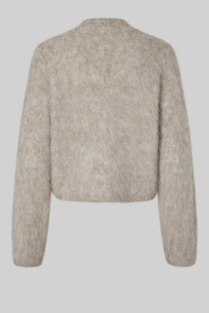 KARLA FLUFFY CARDIGAN PUMICE STONE