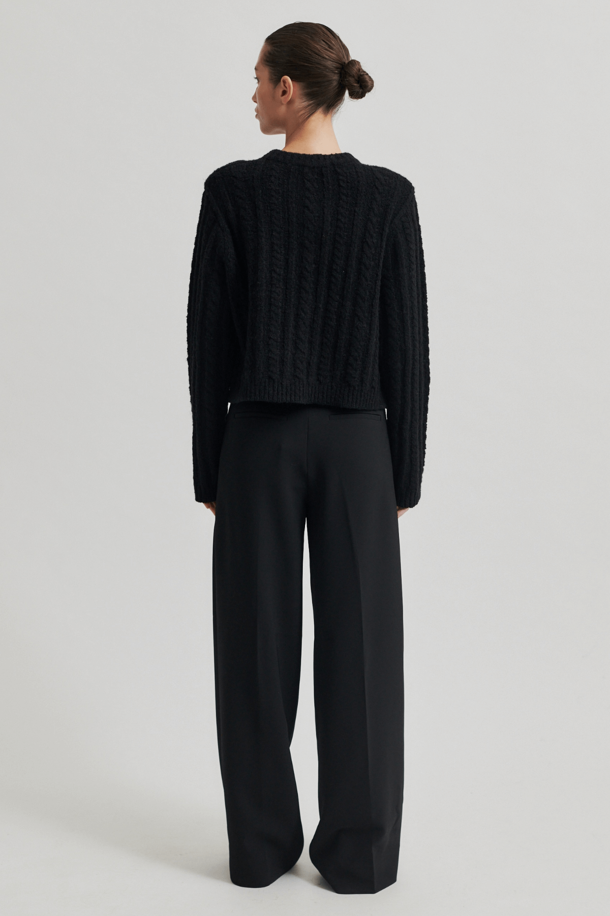 KAROLINA KNIT CARDIGAN BLACK