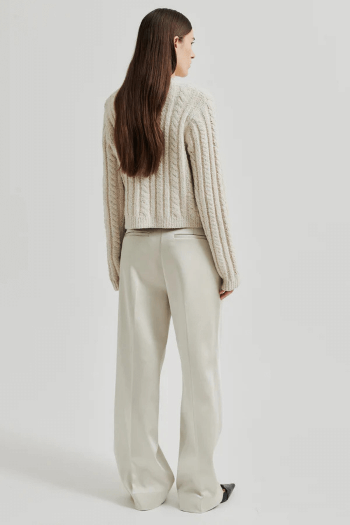 KAROLINA KNIT CARDIGAN PUMICE STONE