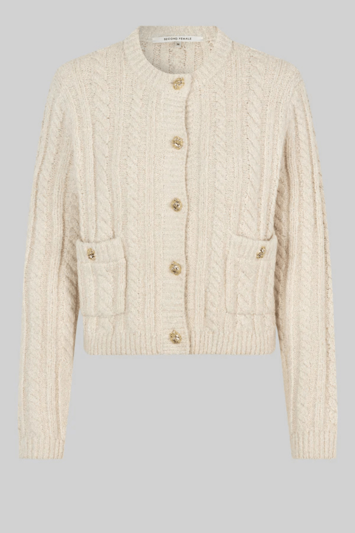 KAROLINA KNIT CARDIGAN PUMICE STONE