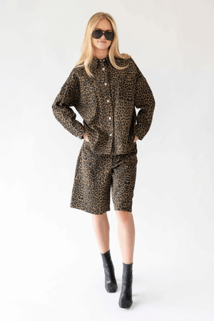 KA SHORTS LEOPARD PRINT