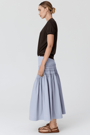 KASPAR LAYERED TEE CHOC/CHOC