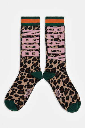 KEAST LEOPARD PRINT SOCKS