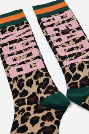 KEAST LEOPARD PRINT SOCKS