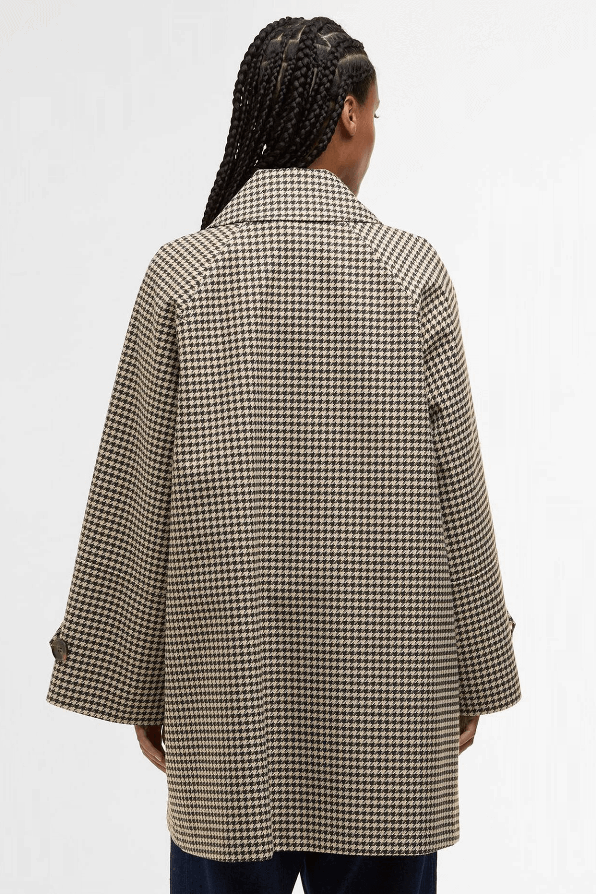 KENNEDY CHECK SHOWERPROOF JACKET SAGE HOUNDSTOOTH/MIST