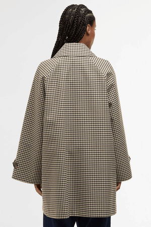 KENNEDY CHECK SHOWERPROOF JACKET SAGE HOUNDSTOOTH/MIST