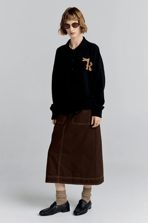 K FLAG POLO BLACK