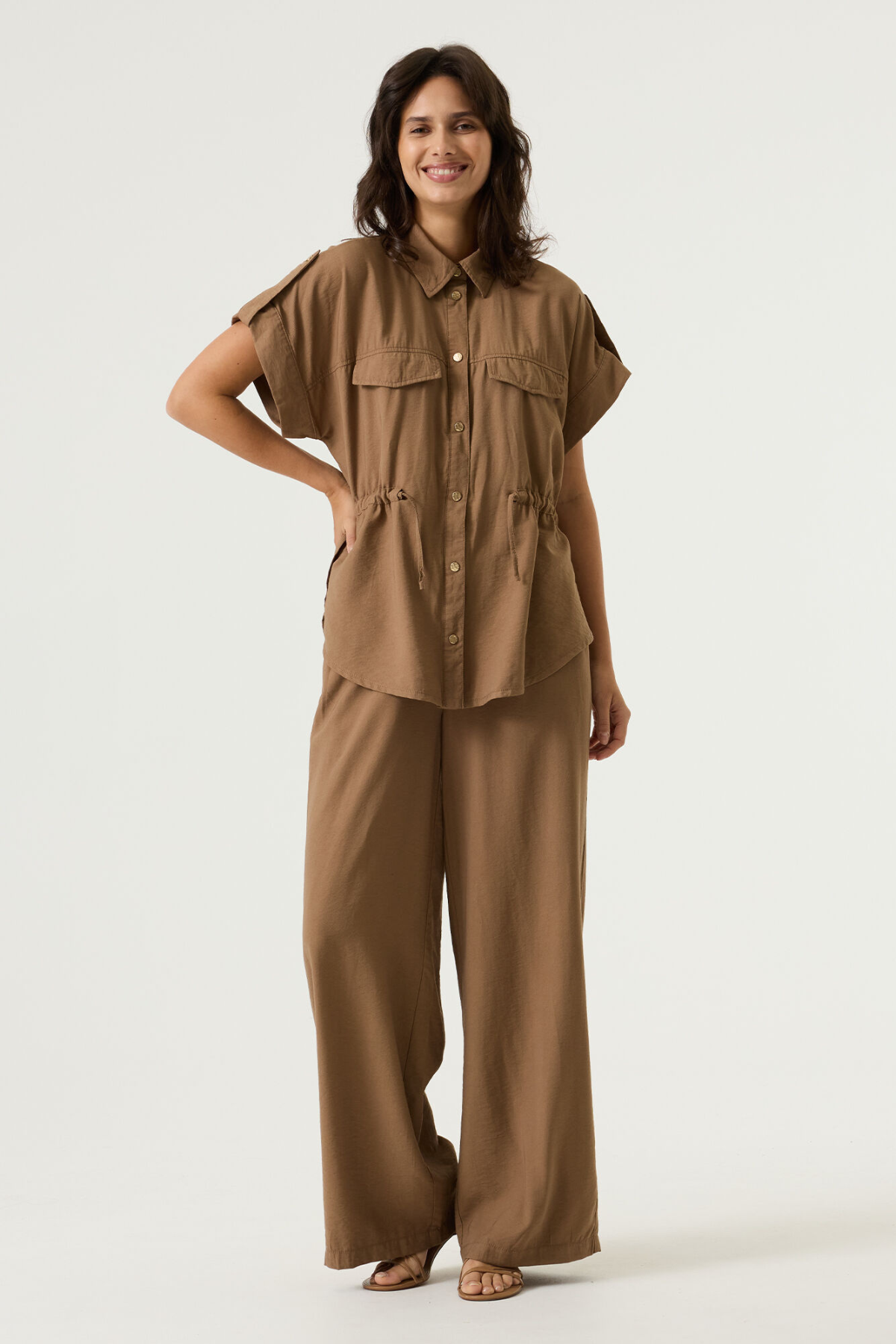 LADIES PANTS SOFT TAUPE