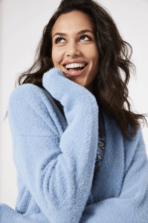 CARDIGAN FADED DENIM