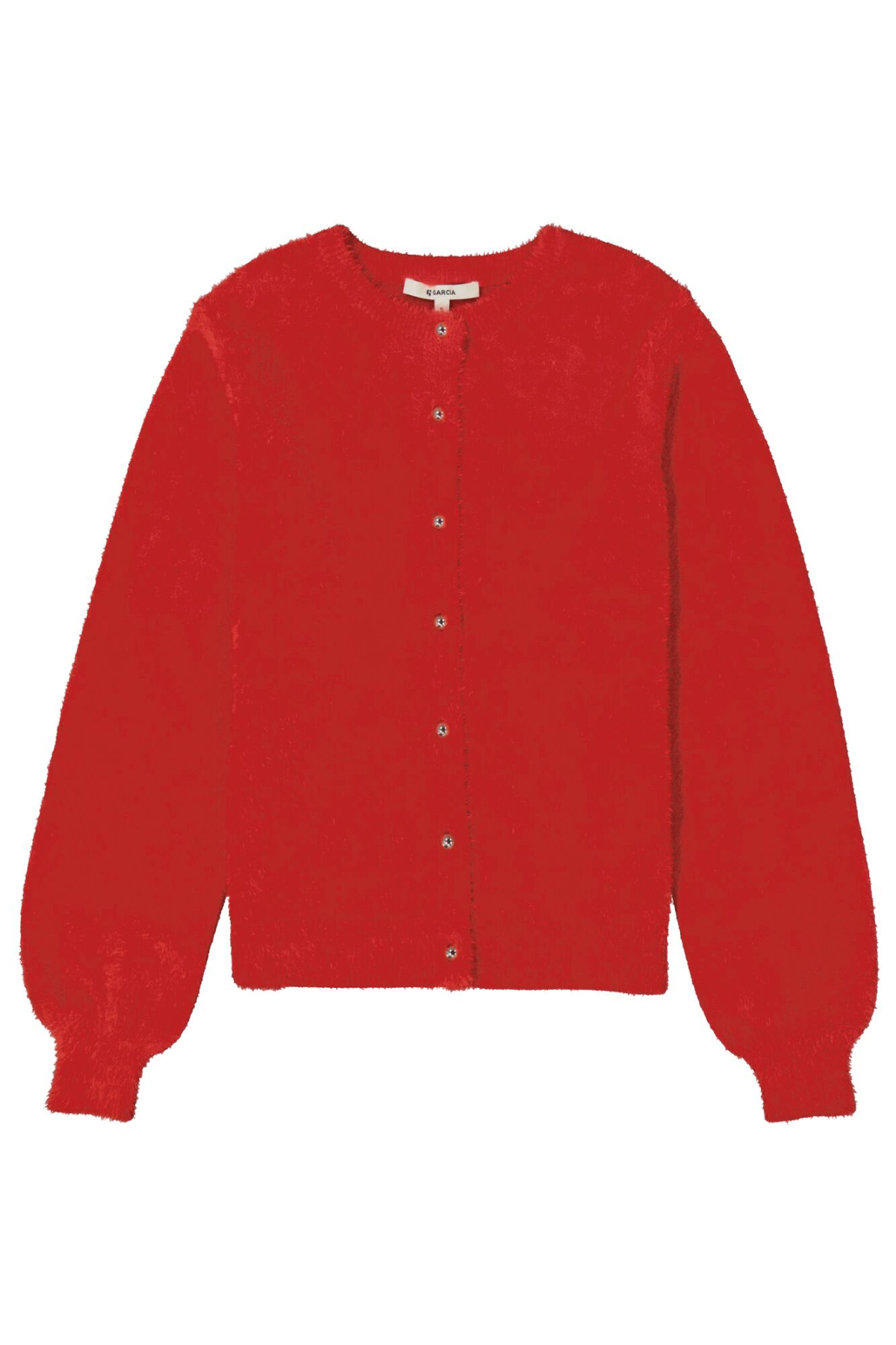 LADIES CARDIGAN TRUE RED