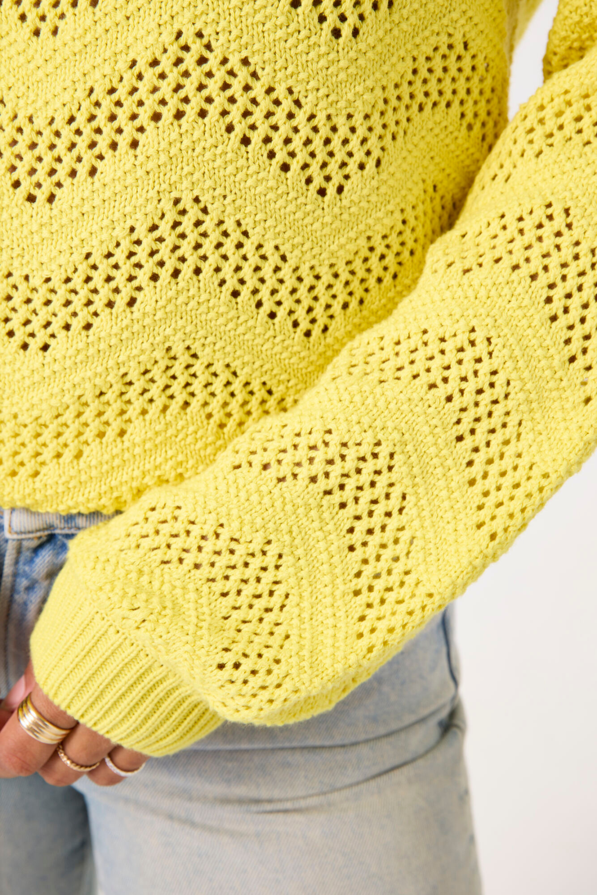 LADIES PULLOVER FRESH YELLOW