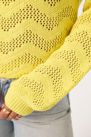 LADIES PULLOVER FRESH YELLOW