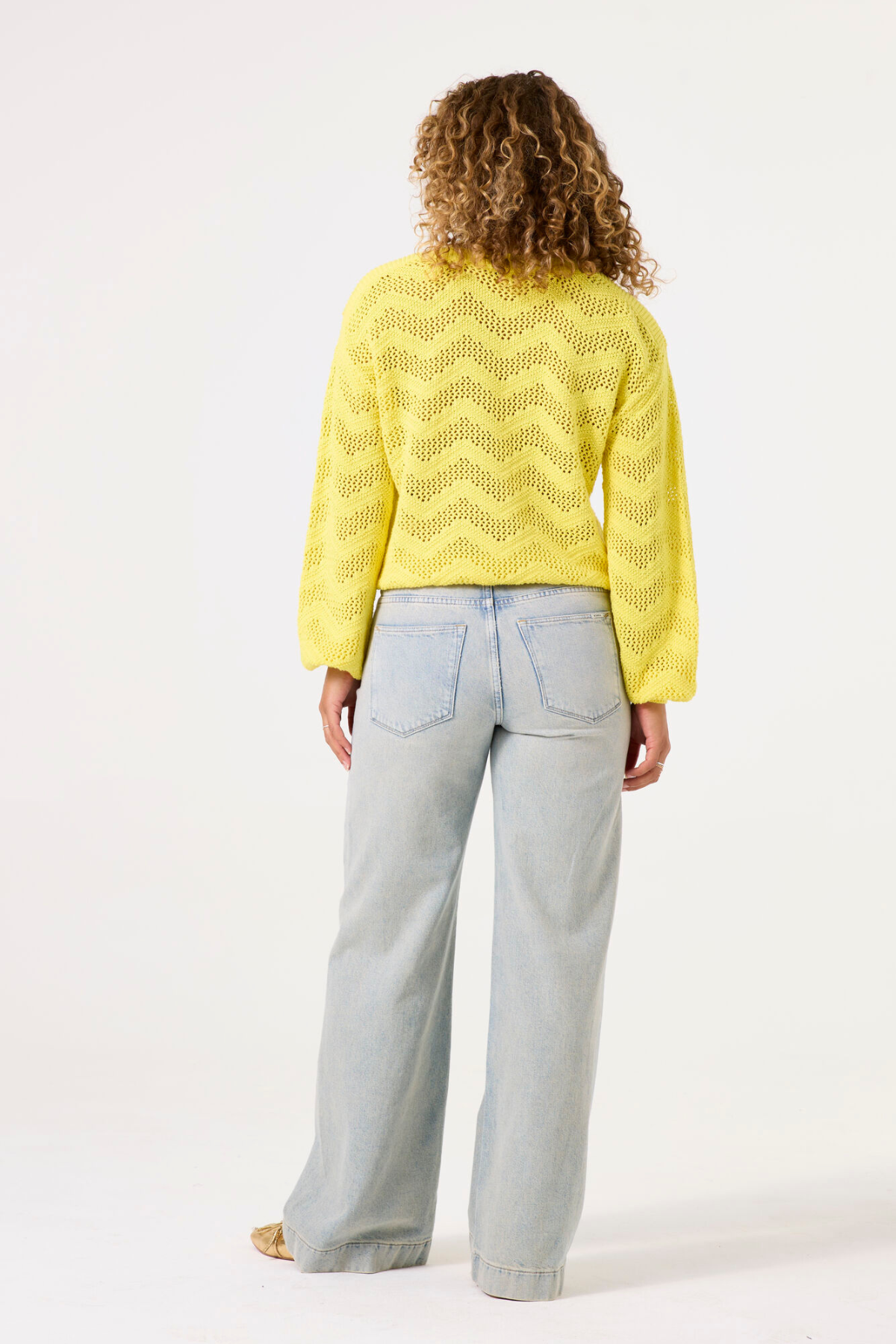 LADIES PULLOVER FRESH YELLOW
