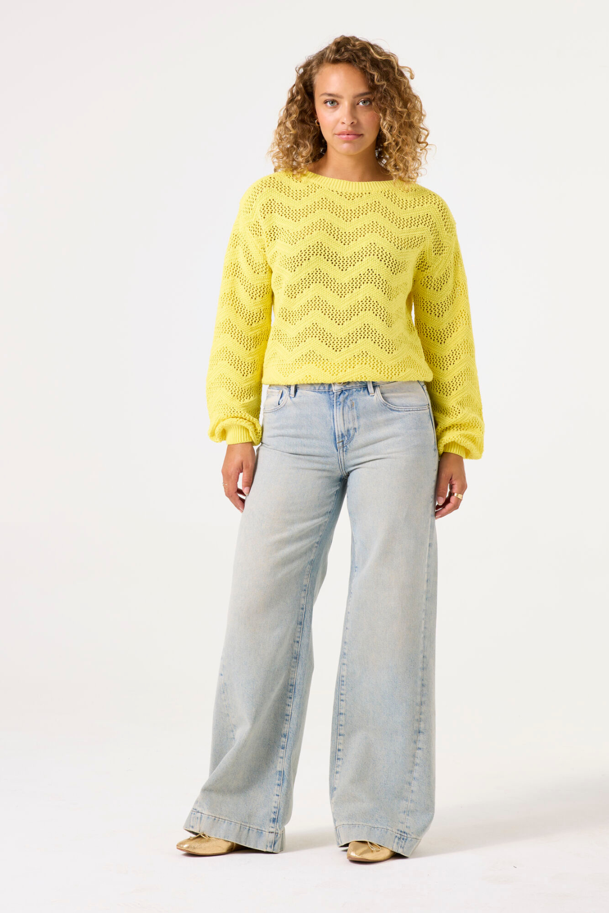 LADIES PULLOVER FRESH YELLOW