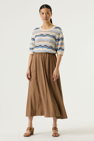 LADIES SKIRT SOFT TAUPE