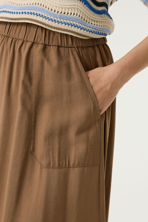 LADIES SKIRT SOFT TAUPE