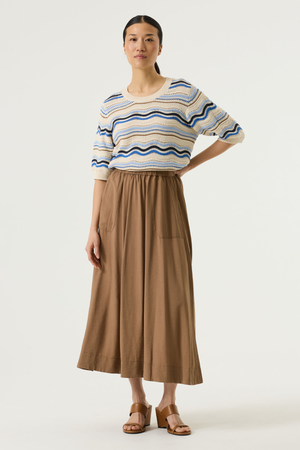 LADIES SKIRT SOFT TAUPE