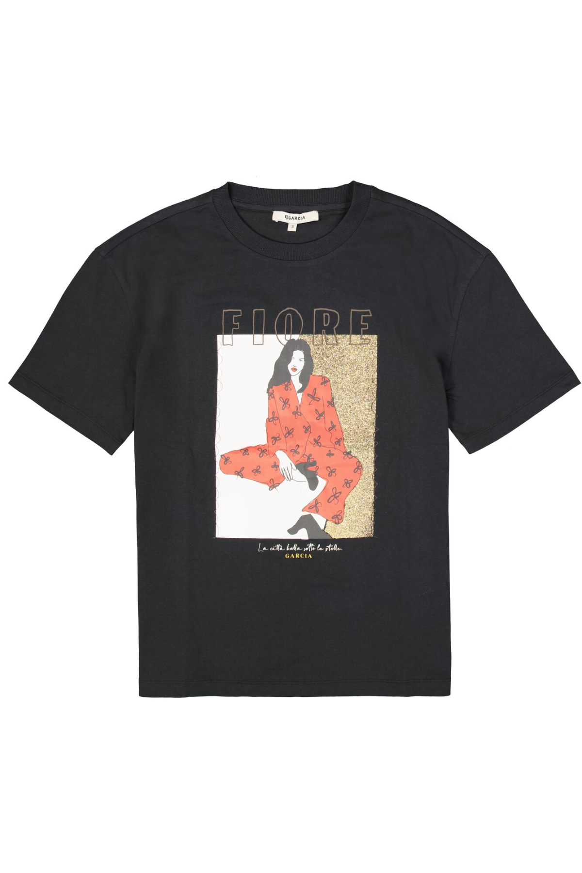 LADIES SHORT SLEEVE T-SHIRT ANTRACITE
