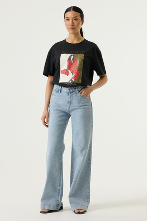 LADIES SHORT SLEEVE T-SHIRT ANTRACITE