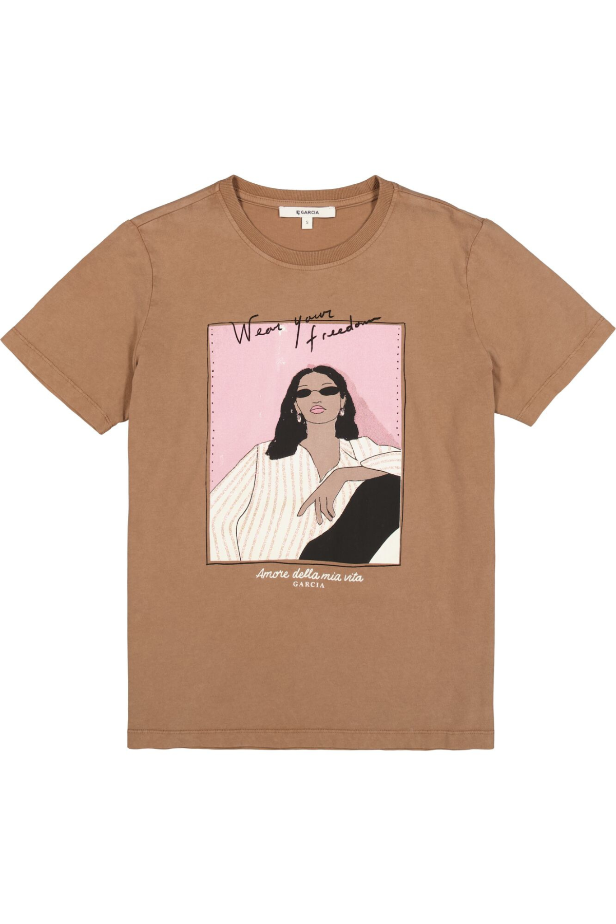 LADIES SHORT SLEEVE T-SHIRT SOFT TAUPE
