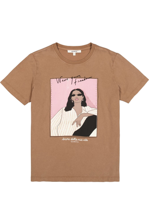 LADIES SHORT SLEEVE T-SHIRT SOFT TAUPE