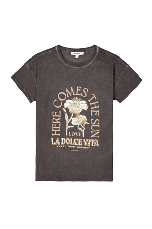 LADIES T-SHIRT SS ANTRACITE