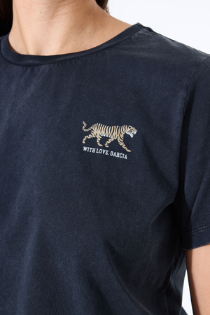 LADIES SHORT SLEEVE T-SHIRT BLACK