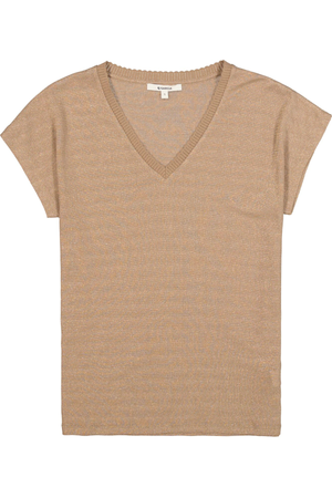 LADIES T-SHIRT SS SOFT TAUPE