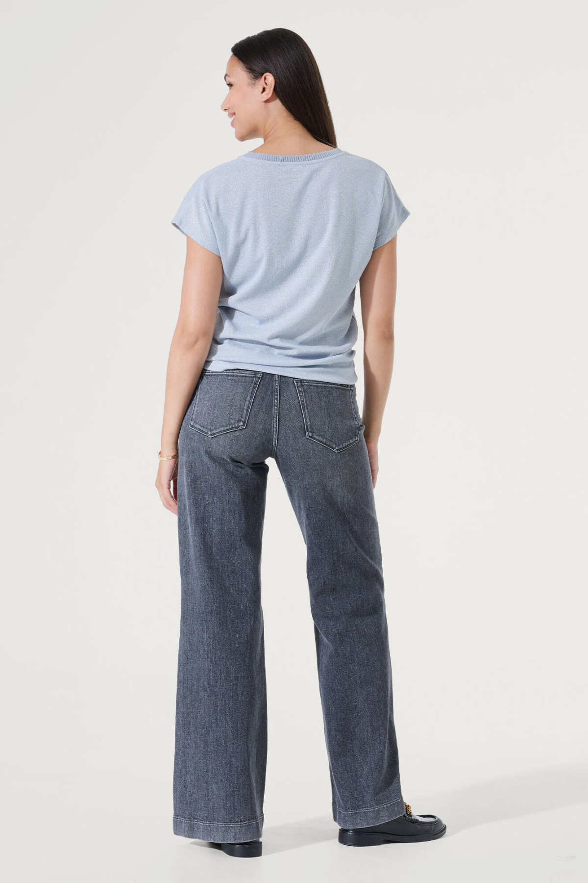 LADIES T-SHIRT SS CORNFLOWER